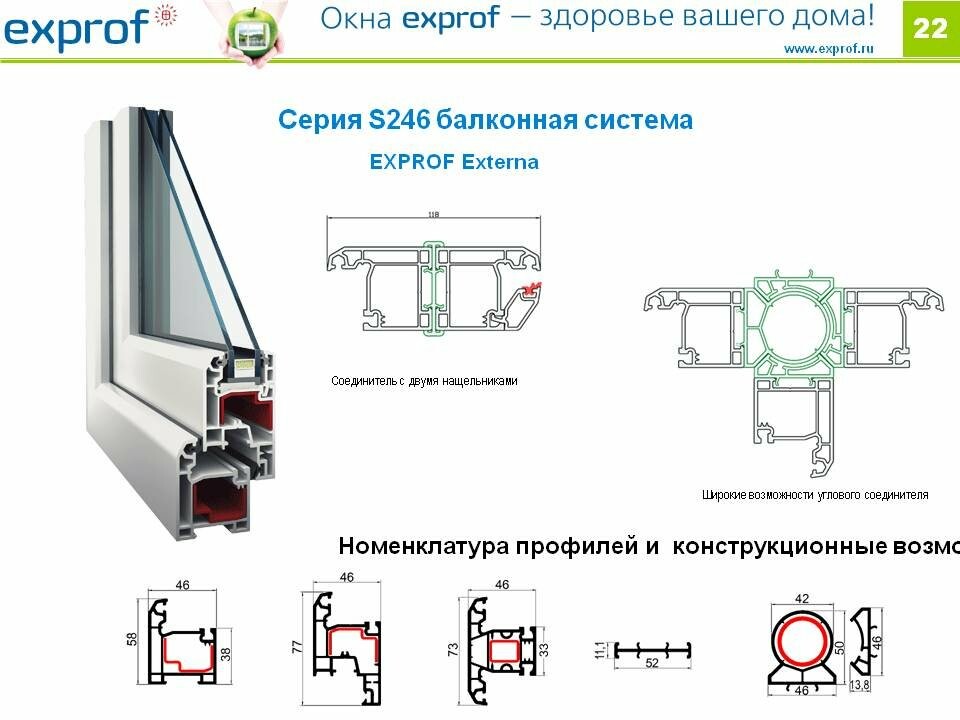 Профиль экспроф. Оконный профиль EXPROF Prowin. Профиль ПВХ EXPROF 58 mm. Профиль ПВХ оконный 58. KBE профиль импоста ПВХ 70 мм.